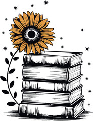 Sunflower Design clipart vector