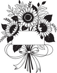 Sunflower Design clipart vector