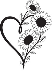 Sunflower Design clipart vector