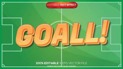 3D text effect goal theme