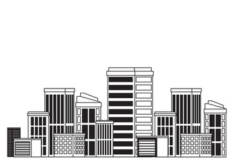 A illustrator of building in transparent background 