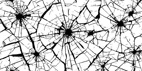 Obraz premium A macro grunge illustration of a seamless black and white spider web pattern on a dark nature background creates a spooky Halloween silhouette of an arachnid trap net