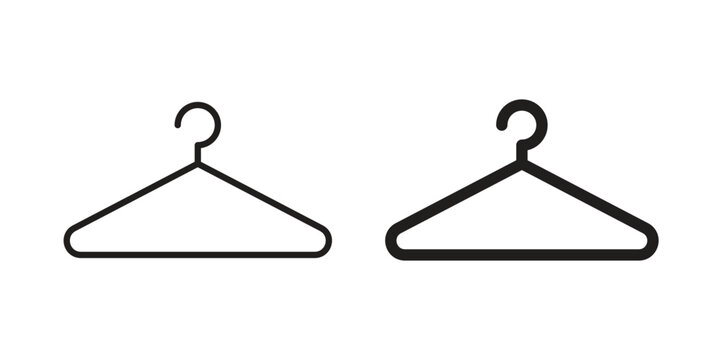 Hanger icons suitable for infographics, websites and print media and interfaces. Line vector icon.