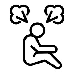 burnout employee icon