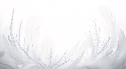 Fototapeta premium A serene scene of white plants viewed from above on a white background as seen in Whisk_852851368fe382aa9fa407364ae2a63bdr.jpg