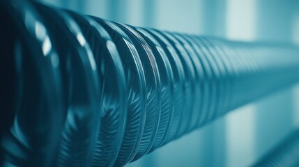 Close-up view of a series of textured tubes.