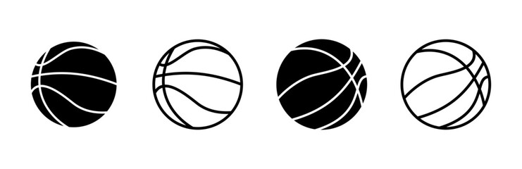 Basketball icon set. Basketball ball icon. Basketball logo vector icon