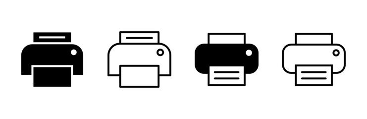 Print icon set. printer icon vector.