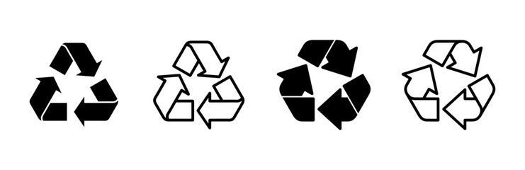 Obraz premium Recycle icon set. Recycling vector icon.