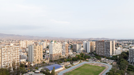 aerial view of Barranco en Lima Per&uacute; 