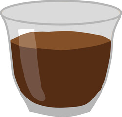 Glass Cup of Tea Illustration