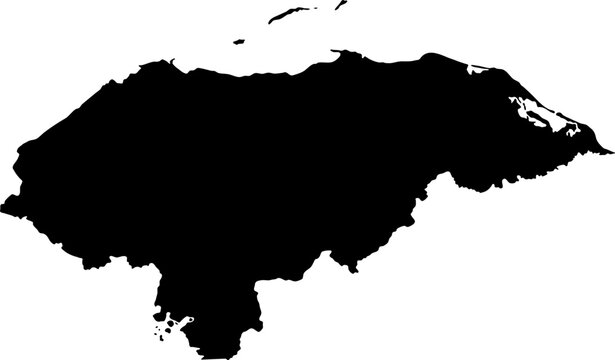 Vector map of honduras