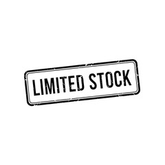 Fototapeta premium Black Limited Stock Design, background removed for e-commerce.