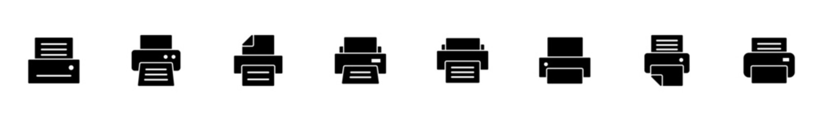 Fototapeta premium Printer icon vector isolated on white background. print icon. Fax vector icon.