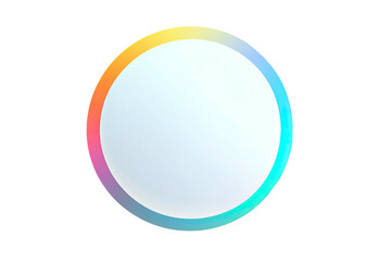 A vibrant, glowing circular design, featuring a spectrum of colors against a black background