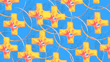 seamless pattern with flowers