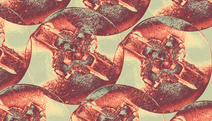 a mosaic of a dragon