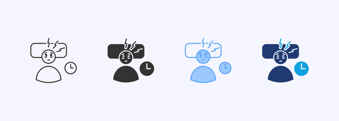 Insomnia Icon Set Multiple Style Collection