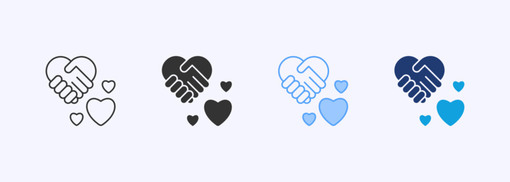 Gratitude Icon Set Multiple Style Collection
