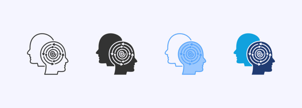 Psychosis Icon Set Multiple Style Collection