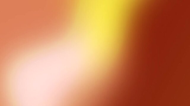 Vibrant orange and yellow gradient background.