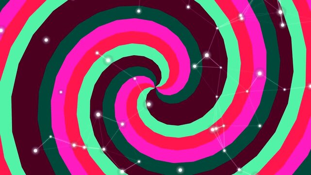 Vibrant Neon Spiral Background Design Element.