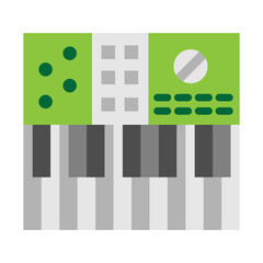 Synthesizer Vector Flat Icon Design