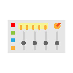 Digital Mixer Vector Flat Icon Design