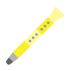 Clarinet Vector Flat Icon Design