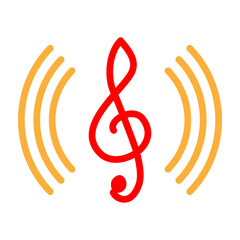 Music Subscription Vector Flat Icon Design