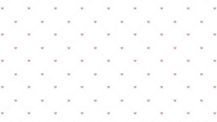 Elegant vector wallpaper featuring soft pink heart icons and subtle geometric dotted trellis for romantic wedding theme