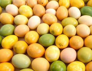 Colorful Assortment of Decorative Eggs for Celebratory Occasions