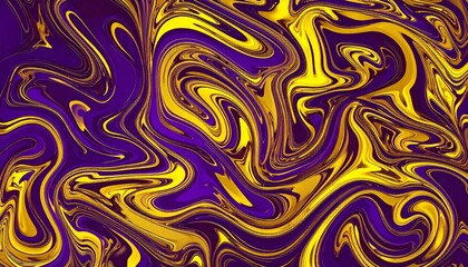 Obraz premium Seamless vector pattern featuring abstract geometric waves and purple curves on a black backdrop for retro textile decoration and artistic wallpaper design