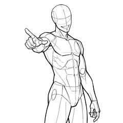 Idol pose pointing finger directly at camera "you"