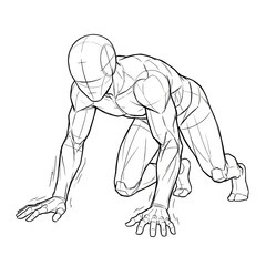Injured character struggling to crawl or stand up