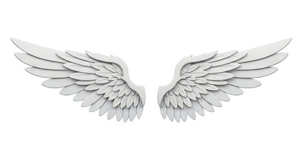 Obraz premium White Angel Wings Sculpture