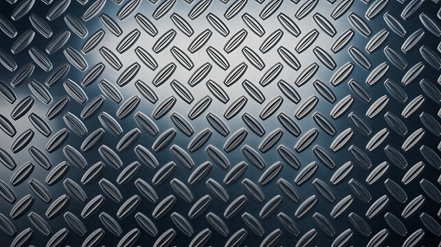 Metal diamond plate texture industrial steel background
