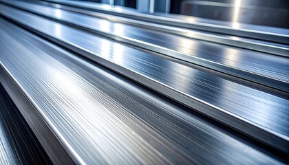 Brushed Aluminum Surface with Textured Metallic Sheen