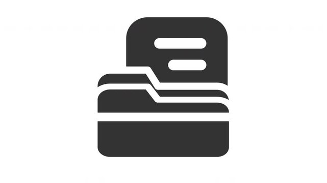 Animated folder icon