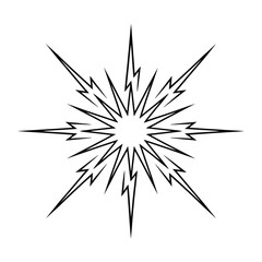 Fototapeta premium Sleek and Modern Lightning Bolt Vector Design.