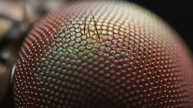 Housefly Compound Eye in Slow Motion