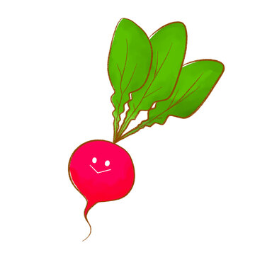 にこにこあか野菜｜ゆるかわラディッシュ