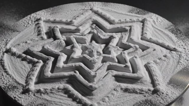 Cymatic Sand Patterns in Slow Motion