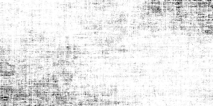 Distressed texture grunge overlay with subtle linen weave pattern and black ink splatter on white background weathered details, making it ideal for vintage photo effects.