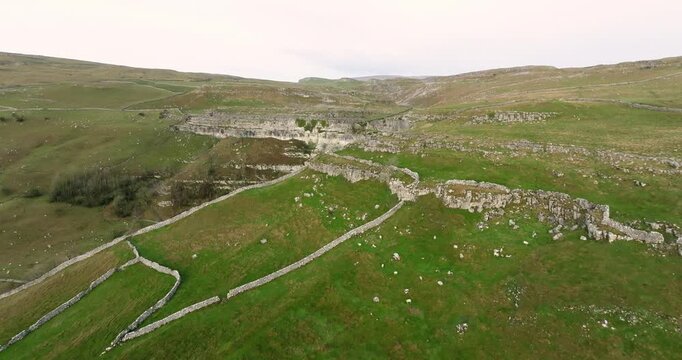 Approaching Malham cove air