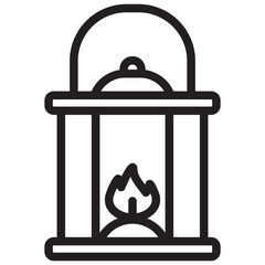 Lantern Outline Icon