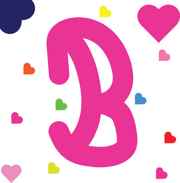 b text design love for  cuple