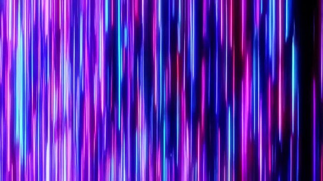 Abstract vertical neon lines of vibrant colours