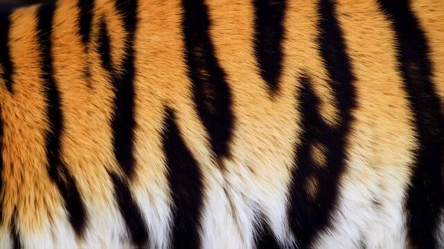 Close-up tiger fur texture