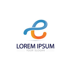 Creative Letter E Logo Template For Modern Business Identity And Marketing Purposes